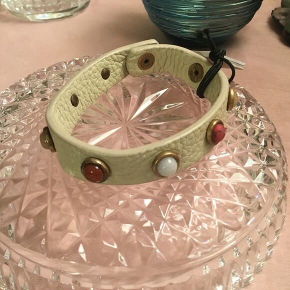 NWT Treasure & Bond Nordstrom Adjustable Stone and Leather Bracelet - Picture 3 of 6